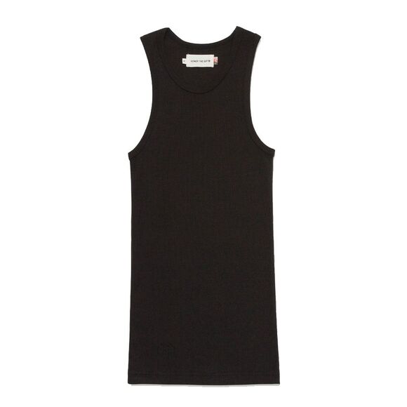 Honor The Gift Men's Crest Ribbed Knit Tank Top Shirt in Black - Picture 1 of 4